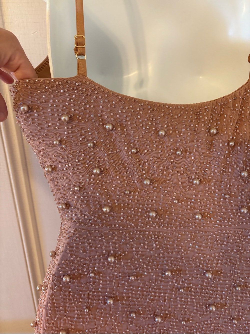 Marylin Monroe vintage style beaded gown size 6 Evening wedding costume stage - Picture 6 of 9